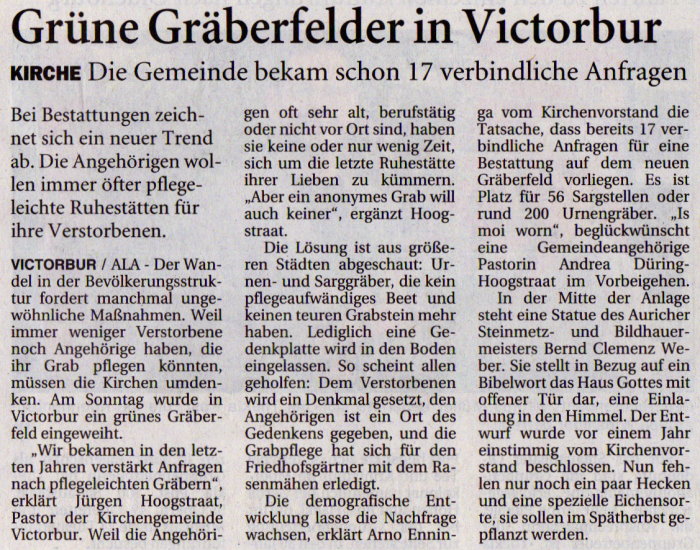 Gr�ne Gr�berfelder in Victorbur OZ2Sept08