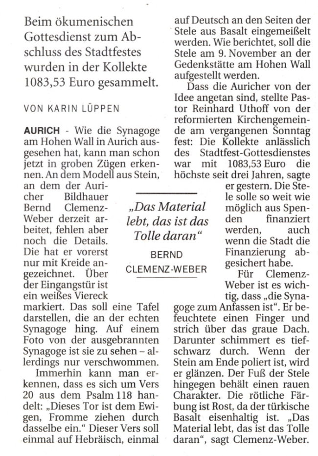 Modell des Synagoge in groben Z�gen fertig-I