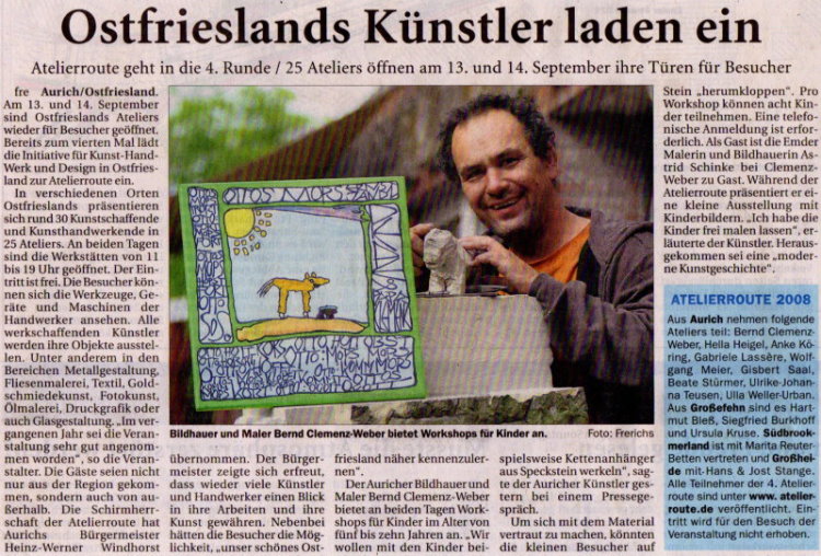 Ostfrieslands K�nstler laden ein ON6Sept0802